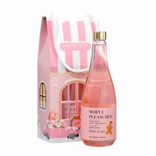 Simple pleasures shower gels set, peppermint and cranberry aroma, 440 ml
