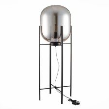 The floor lamp ST LUCE. SL1050.725.01. Burasca. 1x40 W, E27, 47x47x130 cm, black color