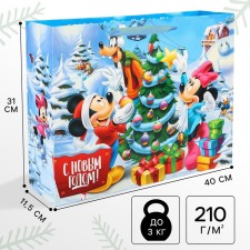 New Year. Gift package, 31x40x11.5 cm, packaging, Mickey Mouse