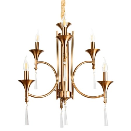 Trong chandelier 6x40W E14 Brass 58x58x61 cm Bayerlux-1