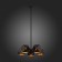 Ceiling Ceiling ST LUCE. SL258.402.05. Enigma. 5x40 watts, E14, 42.5x42.5x45 cm, black color