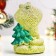 Figure "Snake with a Christmas tree" lemon, 8x6cm