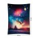 Decorative panel with photo printing "Salute in winter", vertical, size 150x200 cm