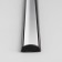 Flexible aluminum profile for Elektrostandard LED tape, LL-2 -LP012, 2 m, black color