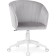 Computer chair thibault plastic/velor, white/gray 60x60x81 cm
