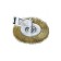 Brush is flat for a drill KWB, D = 75 mm, HSS, brass, wavy, wire thickness 0.2 mm