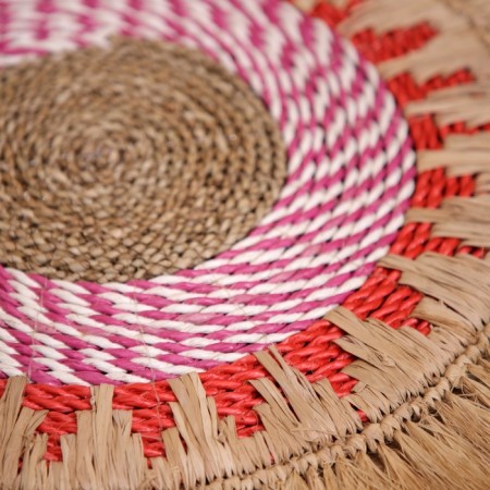 Wicker rug round 50 cm-2