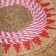 Wicker rug round 50 cm