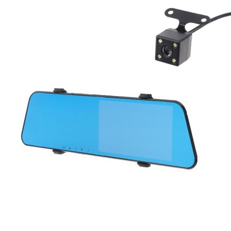 Cartage DVR, 2 cameras, HD 1080p, size 29 × 8 cm, IPS 5.0, review 170 °