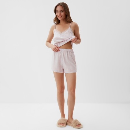 Female pajamas (T -shirt and shorts) Kaftan p. 48-50, lilac-5