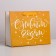 Laminated horizontal “Golden” laminate, MS 23 x 18 x 10 cm, New Year