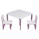 Table children's growing fairy "My baby", group 0-1, color white-violet