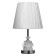 Board lamp with backlight 16886/1 E27 40W chrome 25x25x44 cm Risalux
