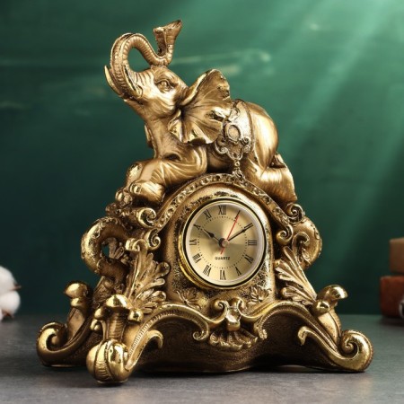 Watch "Elephant" 26x23x14cm, bronze