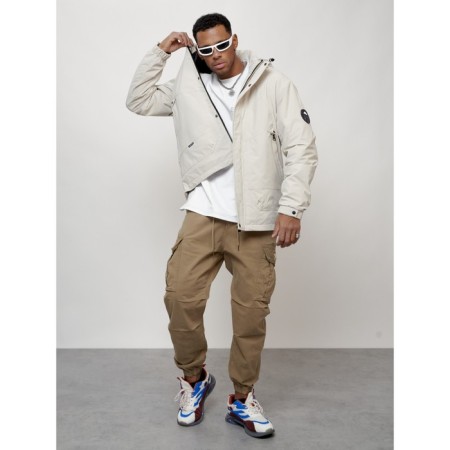 Male spring jacket, size 50, light-gray color-12