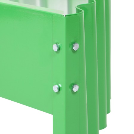 The flowerbed is galvanized "petal", d = 70 cm, h = 15 cm, bright green, Greengo-10