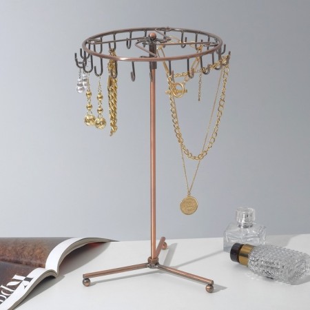 Steam for jewelry "hanger", 22 hooks, 31 × 33 cm, copper color-2