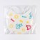Badion of children 18x18 cm., Microfiber with PVC coating "Vitosha", white