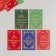 Cardboard "Diploma" set 10 pcs (5 types) 4x6 cm