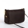 Bag Women's Cross-Bodi with a zipper, brown color