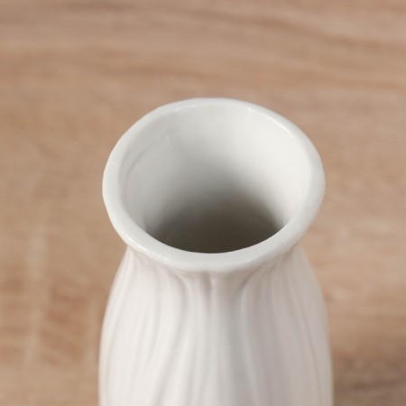VAZA Ceramics Table "Francis" waist, 12.5x5 cm, white-1