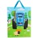 Gift package "by fields" 31x40x11.5 cm, packaging, blue tractor