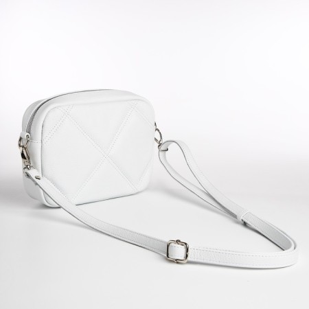 Women's bag over the shoulder Textura, small size, white color-1