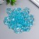 Decor for creativity plastic "Ring for the chain" transparent blue set 25 pcs 2.3x1.65 cm