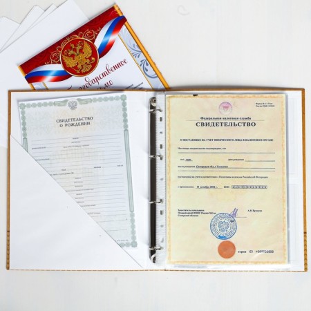 Folder for documents "Kraft", 24.5x32 cm-1
