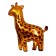 Foil ball 24 "Giraffe", gold