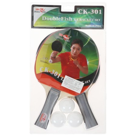 Table tennis set Double Fish 2 rackets and 3 goals (301)