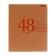 Notebook 48 sheets, in a cage, "craft", craft cardboard cover, offset block 65g/m², mix