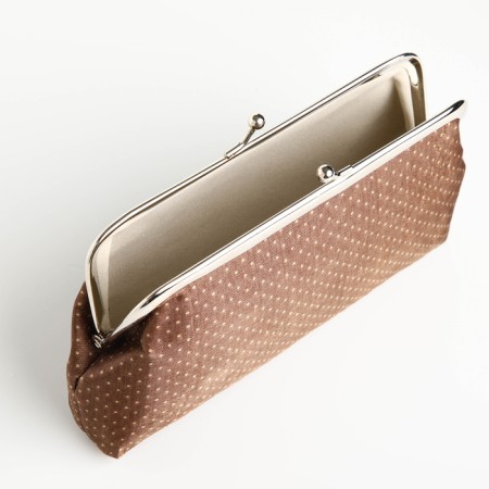 Cosmetic bag, brown color-2