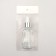 A bottle for storage, with a pipette, 30 ml, silver/white color