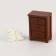 Miniature puppet "bedside table with a cat"