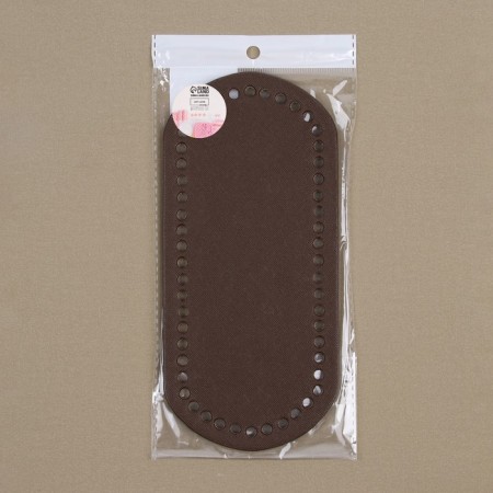 Donce for a bag, oval, 22 × 10 × 0.3 cm, brown color-2