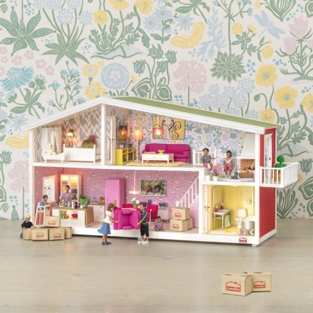 Puppy house Lundby "classic", two -story, with light-3