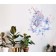 Interior plastic sticker "Unicorn and Crystals" 45x30 cm