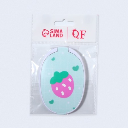 Folding mirror "strawberries", with a comb, 6.5 × 9.5 cm-8