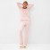 Kit (jumper, trousers) female minku, pink color, size 58