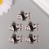 Decor for creativity metal, enamel "Black cat with notes" 2.8x2.2 cm
