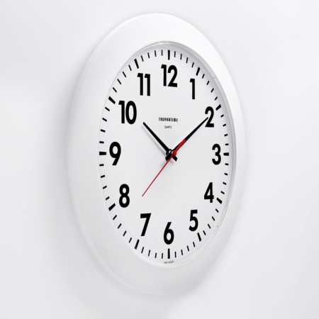Wall watches, series: classic, smooth move, d-30 cm, white rim-1