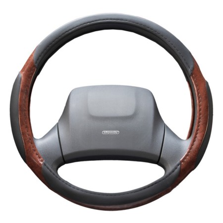 Skyway Wood-1, size L, eco-leather, black and brown, s01102001-9