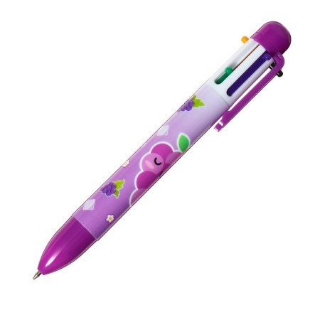 Balloon handle Calligrata, automatic, 6 color, with a pattern, mix-1