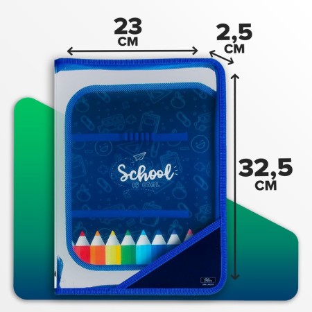 Labor folder A4, 325 x 230 x 25 mm, lightning around, folding bar, plastic, PTR-1, calligrata "pencils"-1