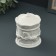 Casket with a carousel cover 10x8cm, white