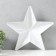 Figure "Star with faces" Small silver, half, 33.3x31.5 cm
