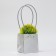 Bag for flowers silver, moisture -resistant, 13x12x12 cm
