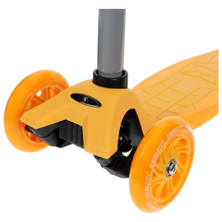 Graffiti Baby Scooter, Light wheels PU 120/70 mm, ABEC 7, Orange color-2