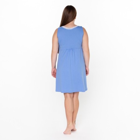 Night shirt female, blue color, size 46-4